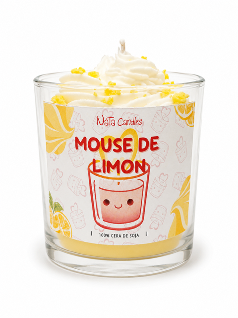Vela Tipo Postre Mousse de Limon