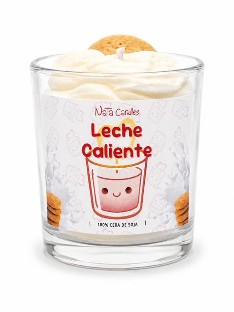 Vela Tipo Postre de Leche Caliente