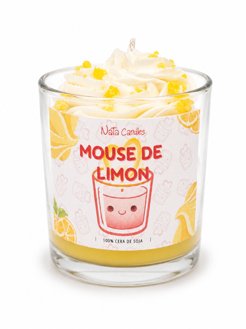 Vela Tipo Postre Mousse de Limon