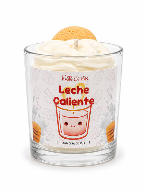 Vela Tipo Postre de Leche Caliente